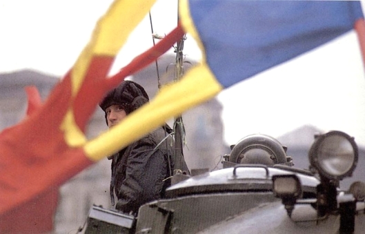Bucharest Romania flag Romanian revolution revolutia romana 1989 romanian men army