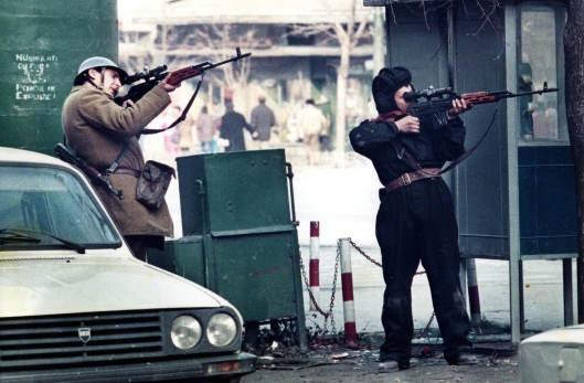 FILE PHOTO OF ROMANIAN REVOLUTION IN 1989.