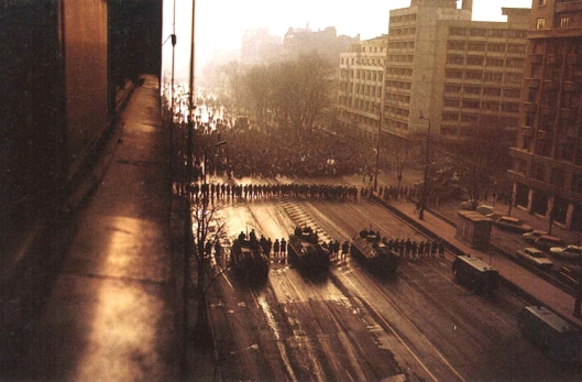 Magheru blvd. Bucharest Romania Romanian revolution 1989 revolutia romana