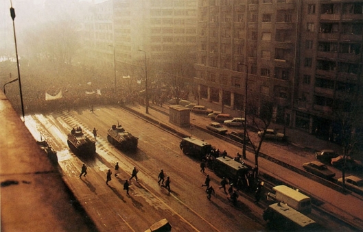 Magheru boulevard Bucharest Romania Romanian revolution 1989 revolutia romana