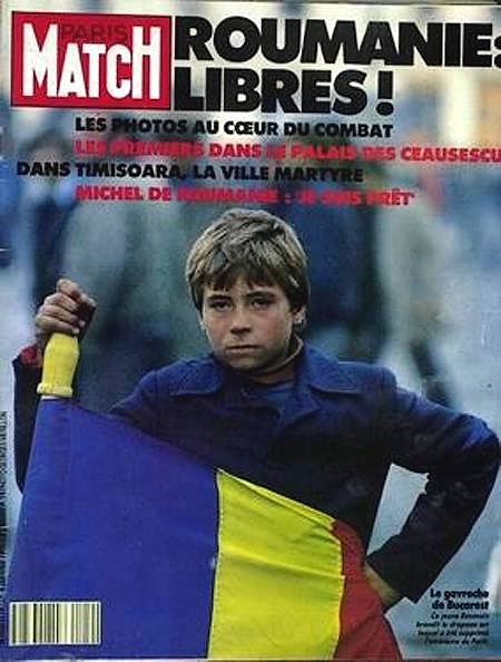 romanian boy with flag Romanian revolution revolutia romana 1989