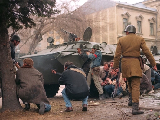 shooting Romanian revolution 1989 revolutia romana romanian people