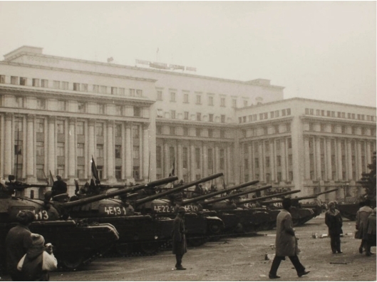tanks in Bucharest Romania Romanian revolution 1989 revolutia romana 2