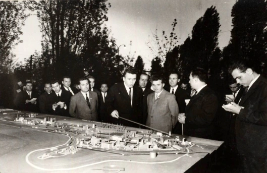 Nicolae Ceausescu Combinatul Siderurgic de la Hunedoara 1972