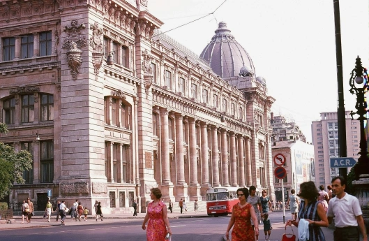 old-postal-palace-1972 Bucharest Bucuresti Romania
